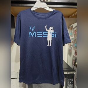 Navy Blue Messi Graphic T-Shirt Youth Boys XL
